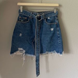 Bershka Denim Mini Skirt. Size: 2